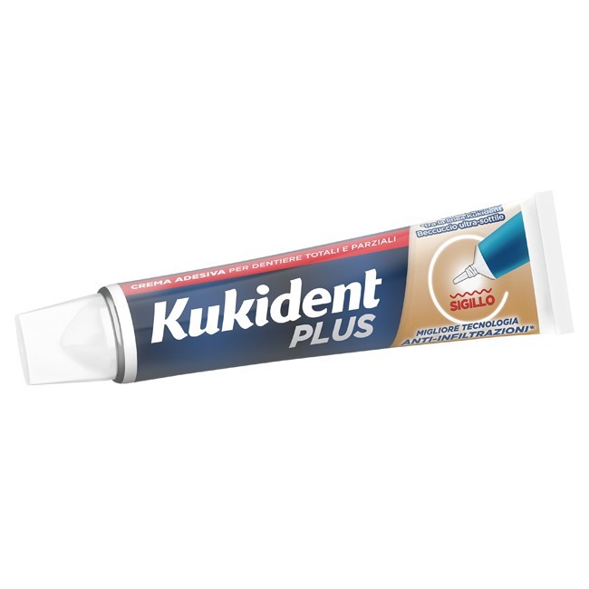 Kukident plus sigillo crema adesiva dentiere 40 grammi Kukident plus sigillo crema adesiva dentiere 40 grammi
