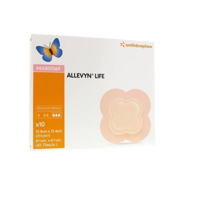 Allevyn Life medicazione poliuretano 15,4 Cm X 15,4 Cm 10 Pezzi