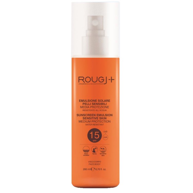 Rougj Solare Spf15 Pelli Sensibili Flacone da 200 ml Rougj Solare Spf15 Pelli Sensibili Flacone da 200 ml