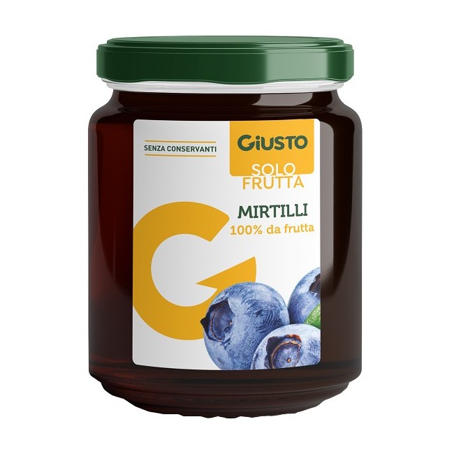Farmafood Giusto Solo Frutta Marmellata Mirtilli 284 G