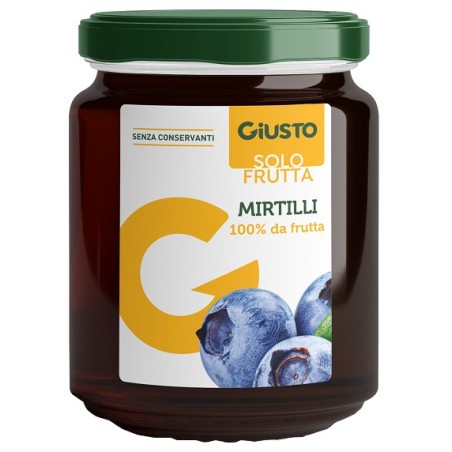 Farmafood Giusto Solo Frutta Marmellata Mirtilli 284 G