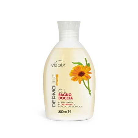 Vebix Dermoline Oil Bagnodoccia Calendula 300 ml Vebix Dermoline Oil Bagnodoccia Calendula 300 ml