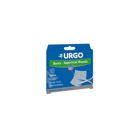 Urgo Ustioni e Ferite Superficiali garza sterile 8x8cm 4 pezzi Urgo Ustioni e Ferite Superficiali garza sterile 8x8cm 4 pezzi