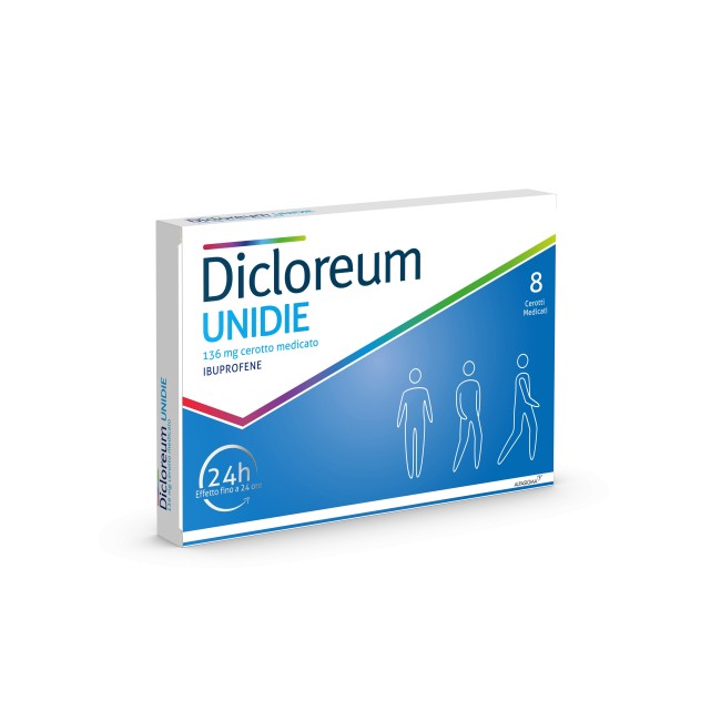 Alfasigma Dicloreum unidie 8 cerotti 136 mg