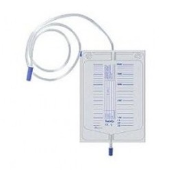 Safety Sacca di drenaggio da letto 2000cc tubo 120 cm 1 pezzo