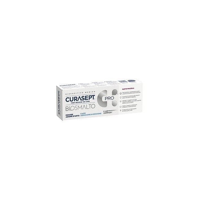 Curasept Biosmalto Carie Mousse Fragola 50ml Curasept Biosmalto Carie Mousse Fragola 50ml