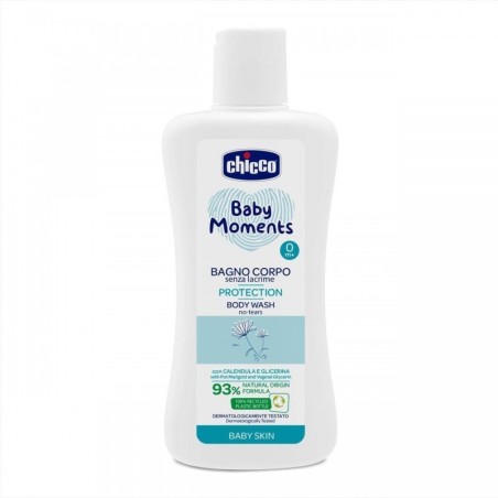 Chicco Baby Moments Bagno Corpo Protettivo senza lacrime 200 ml Chicco Baby Moments Bagno Corpo Protettivo senza lacrime 200 ml