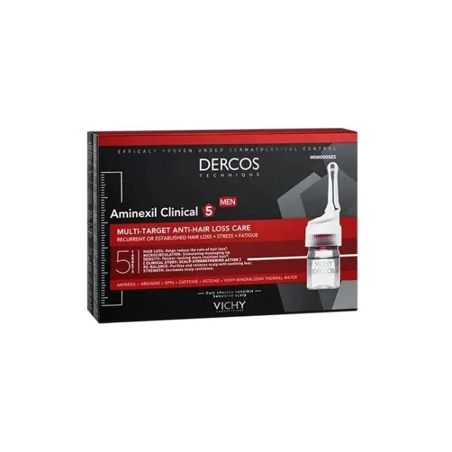 Vichy Dercos Aminexil Uomo 12 fiale da 6 ml Vichy Dercos Aminexil Uomo 12 fiale da 6 ml