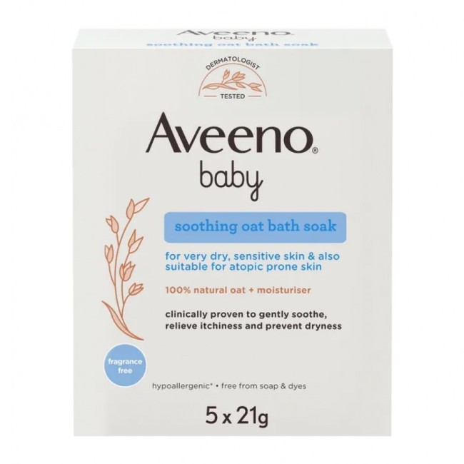 Aveeno Baby Bagno Lenitivo Colloidal 5x21gr Aveeno Baby Bagno Lenitivo Colloidal 5x21gr
