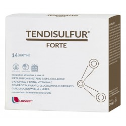 6 pezzi Tendisulfur Forte 14 Bustine integratore per la tendinite