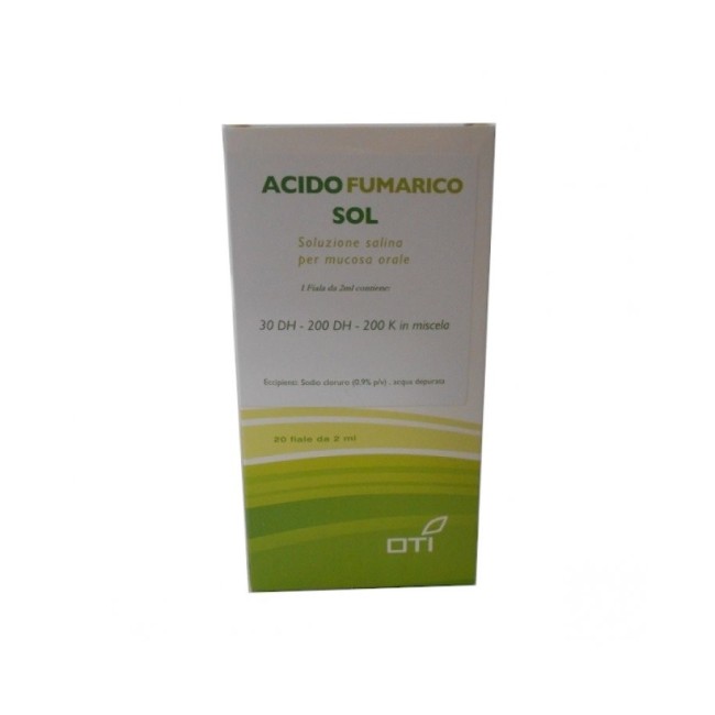 Oti acido fumarico soluzione orale 20 fiale Oti acido fumarico soluzione orale 20 fiale