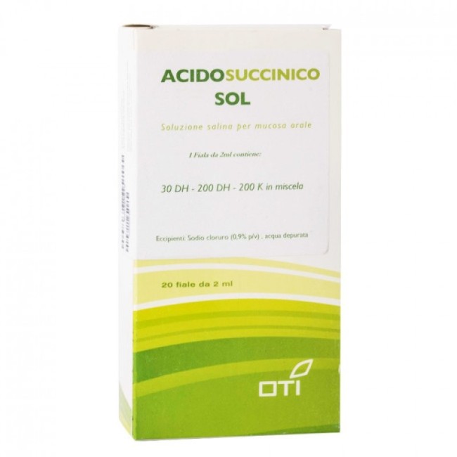Oti acido succinico 20 fiale medicinale omeopatico Oti acido succinico 20 fiale medicinale omeopatico