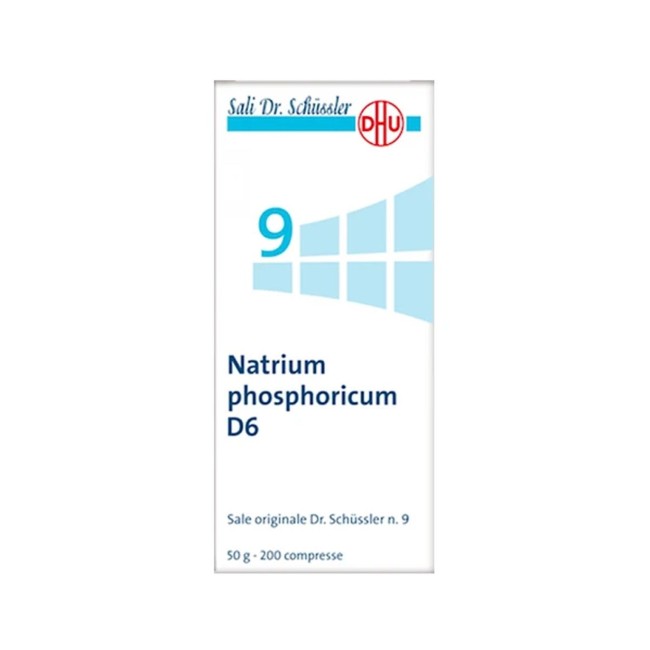 Schwabe Sali Schussler 9 Natrium phosporiucum d6 200 Compresse Schwabe Sali Schussler 9 Natrium phosporiucum d6 200 Compresse