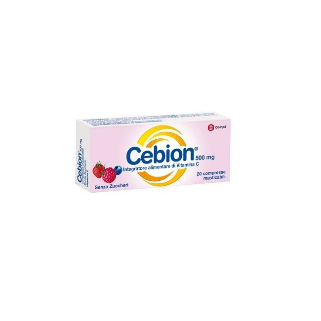 Cebion 20 Compresse 500mg Senza Zucchero