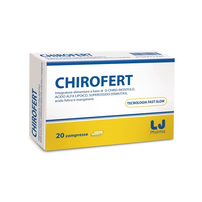 6 Pezzi Lj pharma Chirofert 20 Compresse di D-chiro-inositolo