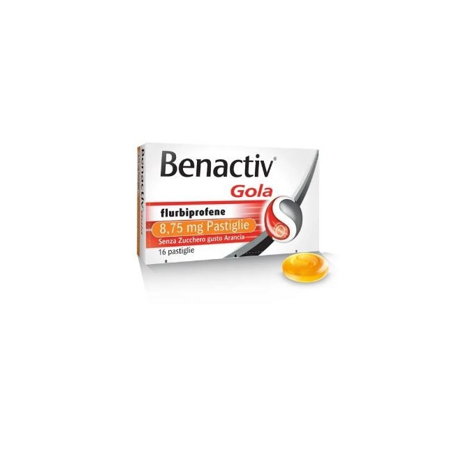 Benactiv Gola*16 Pastiglie Arancia Senza Zucchero Benactiv Gola*16 Pastiglie Arancia Senza Zucchero
