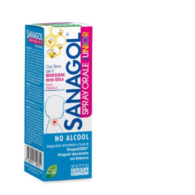 Sanagol Spray Junior Propoli Fragola 20 Ml
