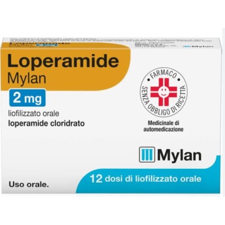Mylan Loperamide generico 12 Dosi Di Liofilizzato Orale Mylan Loperamide generico 12 Dosi Di Liofilizzato Orale