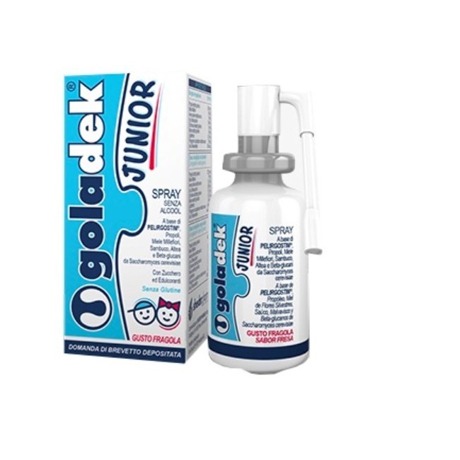 Goladek junior spray gola per bambini con ingredienti naturali 25 ml Goladek junior spray gola per bambini con ingredienti naturali 25 ml