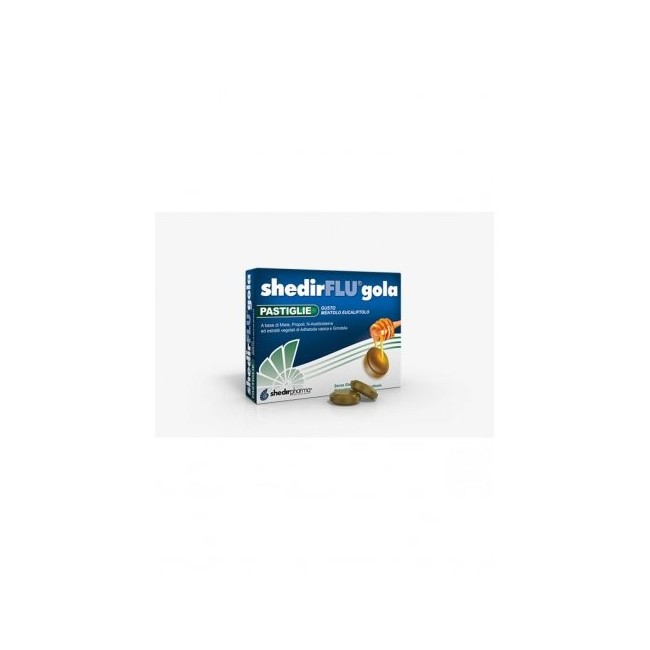 Shedir farma Shedirflu gola mentolo eucalipto 24 pastiglie Shedir farma Shedirflu gola mentolo eucalipto 24 pastiglie