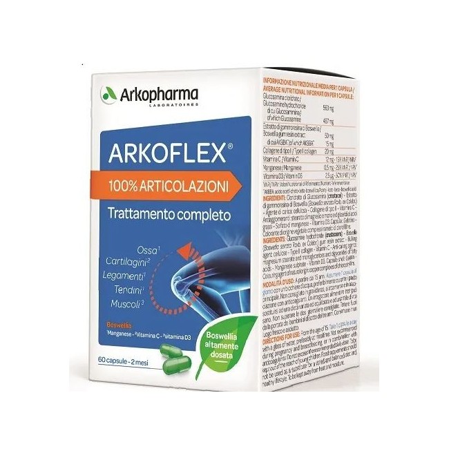 Arkoflex 100% articolazioni integratore 60 capsule Arkoflex 100% articolazioni integratore 60 capsule