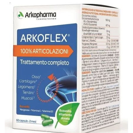 Arkoflex 100% articolazioni integratore 60 capsule Arkoflex 100% articolazioni integratore 60 capsule