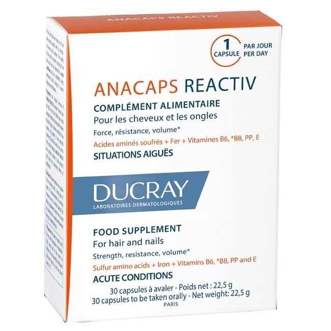 Ducray anacaps reactiv capelli caduta occasionale 30 capsule Ducray anacaps reactiv capelli caduta occasionale 30 capsule