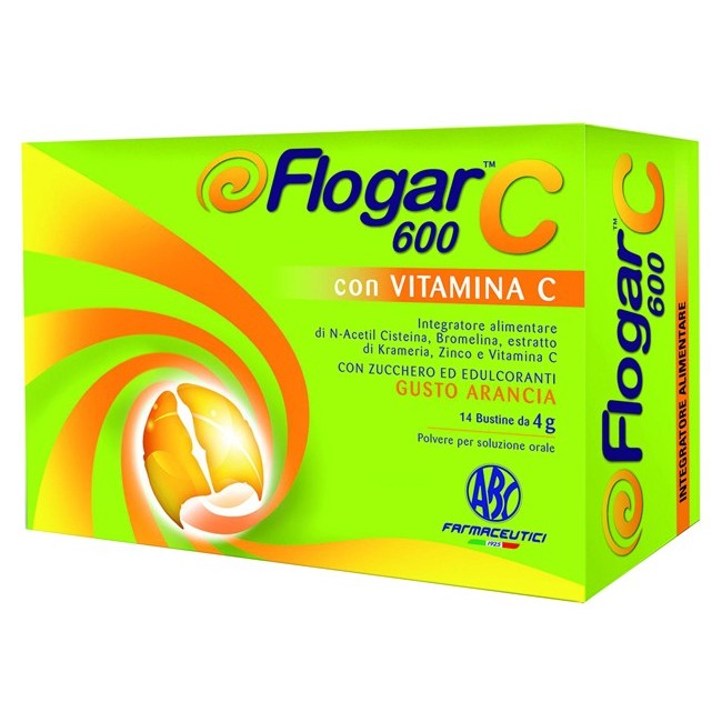 Abc Farmaceutici Flogar C 600 integratore bustine Abc Farmaceutici Flogar C 600 integratore bustine