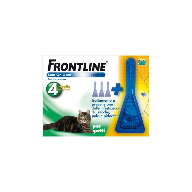 Frontline Spot-on Gatti 4 Pipette Da 0,5ml