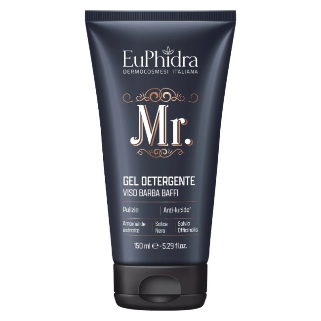 Euphidra Mr detergente viso barba e baffi 150ml Euphidra Mr detergente viso barba e baffi 150ml