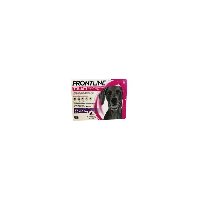 Frontline Tri-act 3 Fiale Da 4ml 20-40 Kg Frontline Tri-act 3 Fiale Da 4ml 20-40 Kg