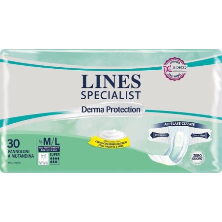 Lines Specialist Derma Pannolone mutandina Super M/L 30 Pezzi