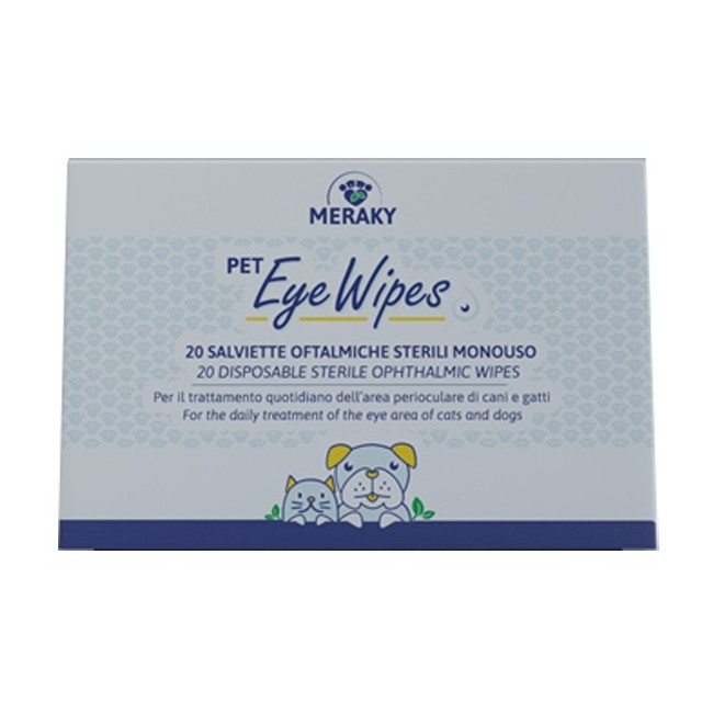 Mereky Eye Wipes Salviette oftalmiche sterili monouso 20 pezzi Mereky Eye Wipes Salviette oftalmiche sterili monouso 20 pezzi