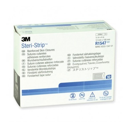 3m steri-strip suture cutanee rinforzate 1,2x10cm 3m steri-strip suture cutanee rinforzate 1,2x10cm
