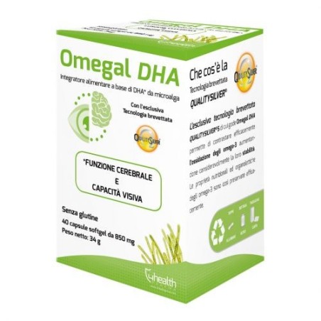 4 health Omegal dha 40 capsule molli integratore di omega 3