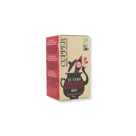 English breakfast tè nero biologico cupper 20 filtri English breakfast tè nero biologico cupper 20 filtri