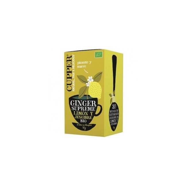 Infuso biologico con limone e zenzero cupper 20 filtri