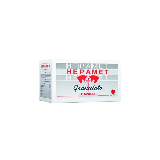Acme Hepamet granulato cavalli 40x25g per coliche intestinali Acme Hepamet granulato cavalli 40x25g per coliche intestinali