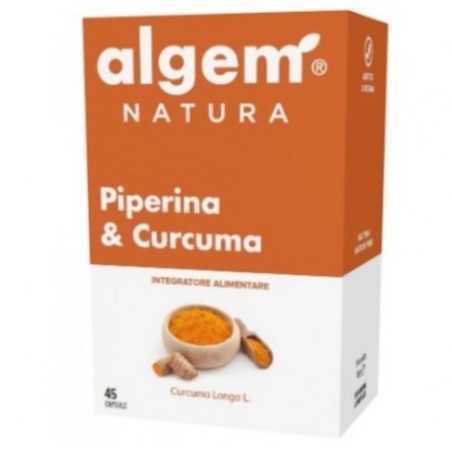 Algem Natura Piperina & Curcuma 45 Capsule Algem Natura Piperina & Curcuma 45 Capsule