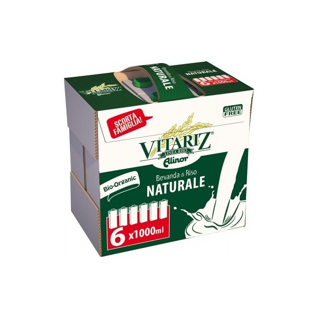 Vitariz Bevanda Di Riso Nat Bauletto 6 X 1000 ml Vitariz Bevanda Di Riso Nat Bauletto 6 X 1000 ml