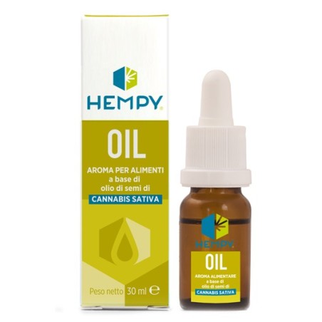 Hempy olio semi canapa aroma per alimenti 30 ml Hempy olio semi canapa aroma per alimenti 30 ml