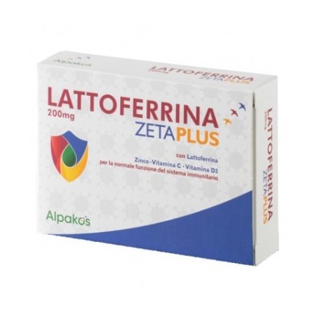 Lattoferrina 200mg zeta plus alpakos 20 compresse Lattoferrina 200mg zeta plus alpakos 20 compresse