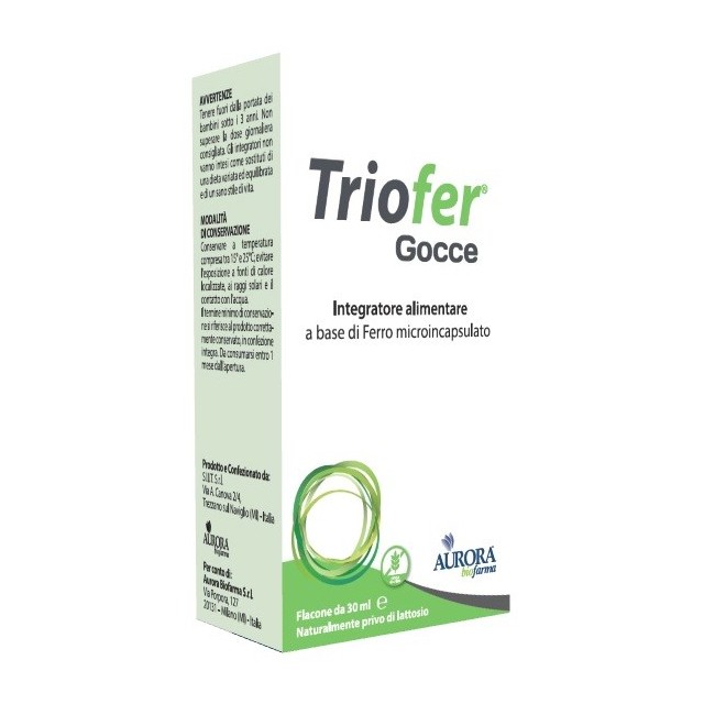 Aurora biofarma Triofer gocce integratore 30 ml