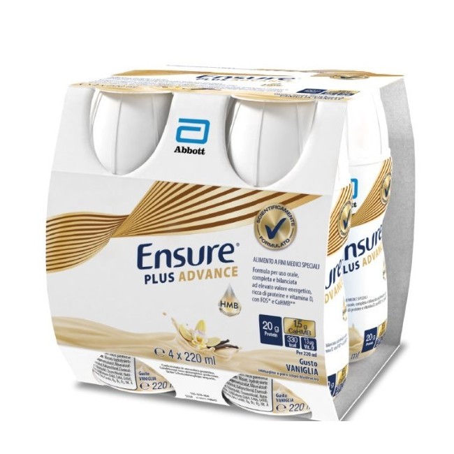 Ensure Plus Advance Vaniglia 4x220ml Ensure Plus Advance Vaniglia 4x220ml