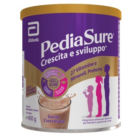 Pediasure crescita sviluppo cioccolato 400g Pediasure crescita sviluppo cioccolato 400g