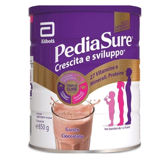 Abbott pediasure crescita e sviluppo cioccolato 850 gr