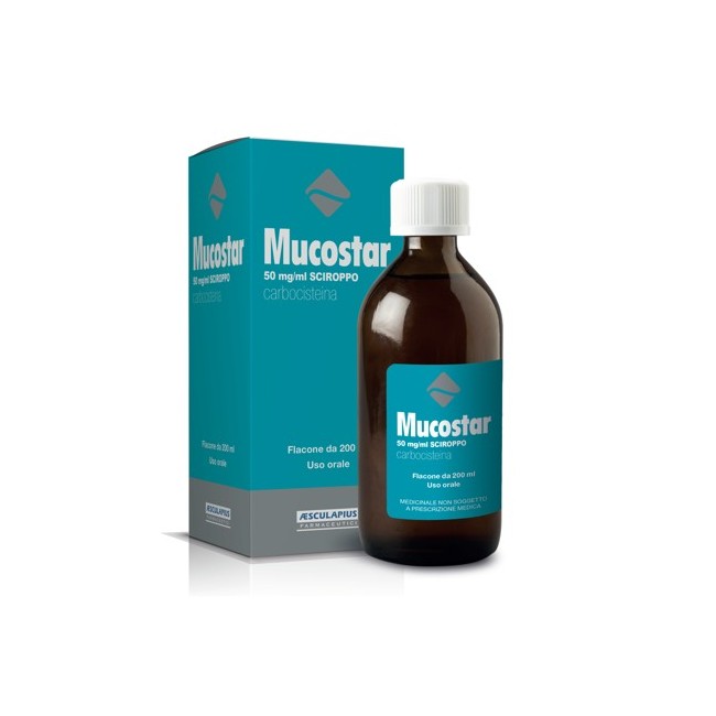 Mucostar sciroppo 200ml 50mg/Ml Mucostar sciroppo 200ml 50mg/Ml