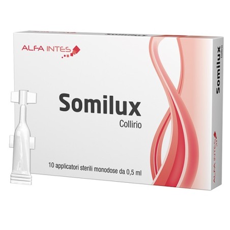 Alfa intes Somilux collirio 10 applicatori sterili monodose da 0,5 ml Alfa intes Somilux collirio 10 applicatori sterili monodose da 0,5 ml