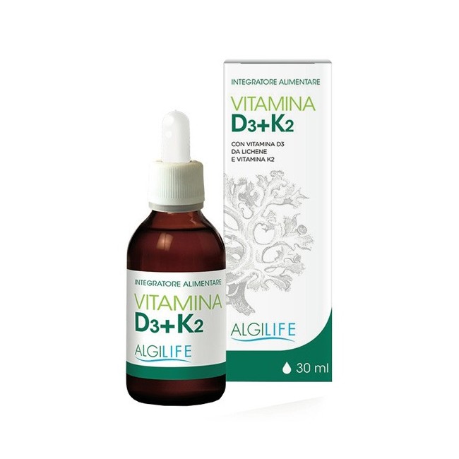 Algilife Vitamina d3+k2 integratore gocce 30 ml