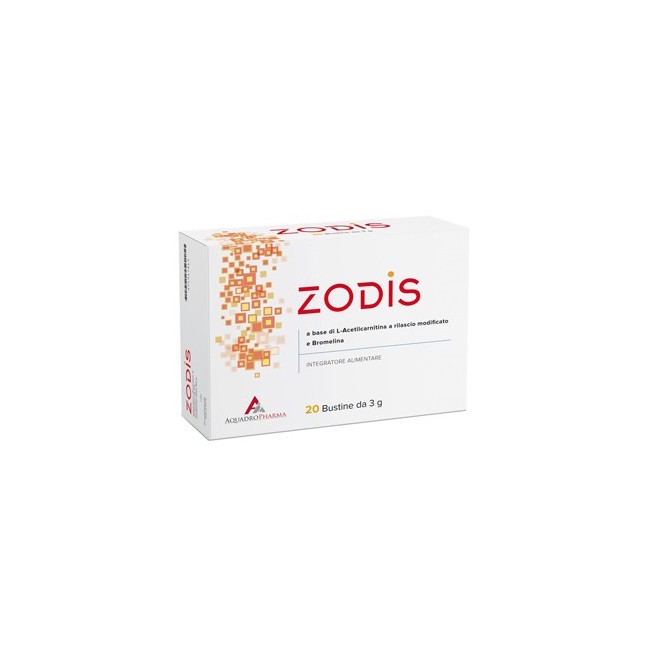 Zodis 20 Bustine 3g con L-acetilcarnitina e Bromelina Zodis 20 Bustine 3g con L-acetilcarnitina e Bromelina